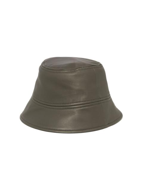 leather bucket hat