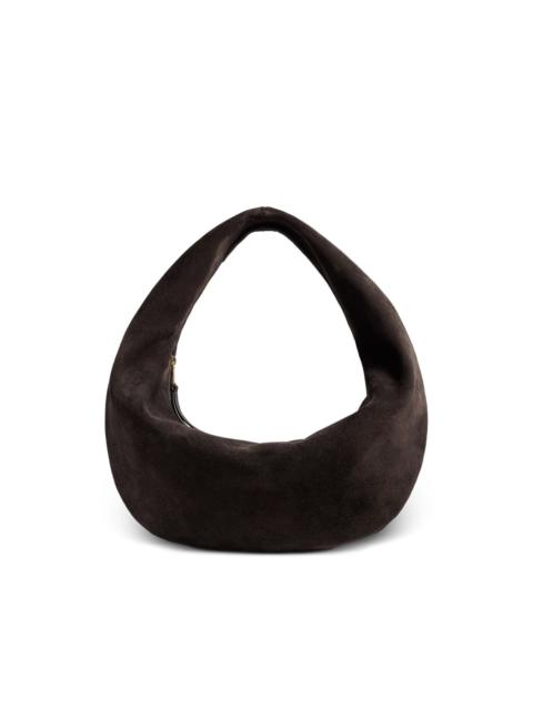 medium Olivia zip calf-suede shoulder bag