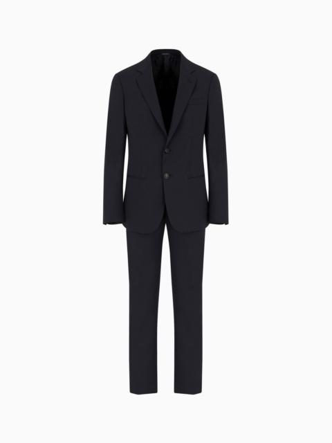 Single-breasted Soho line suit in virgin wool