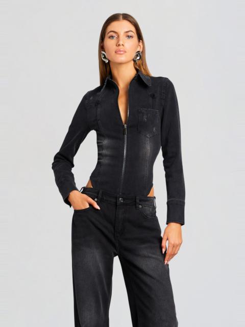 HELENA DENIM BODYSUIT