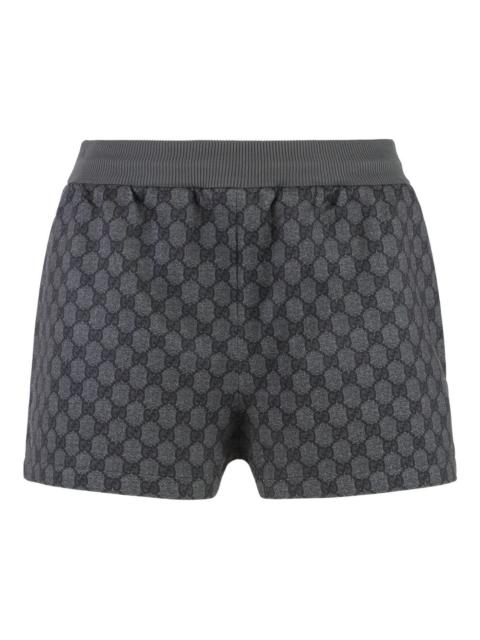 all over GG print elastic-waist shorts