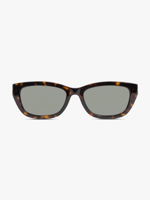 SL M153 RECTANGULAR MONOGRAMME SUNGLASSES | DARK HAVANA BROWN
