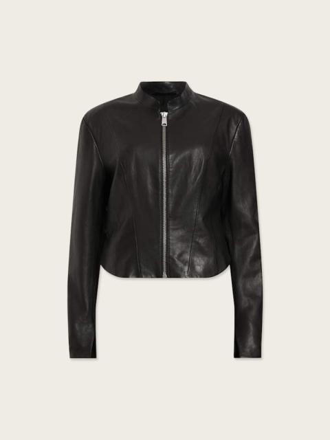 SADLER SLIM FIT LEATHER JACKET