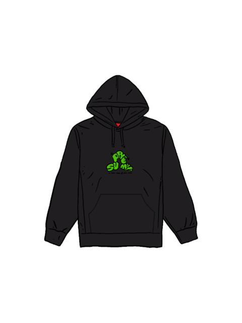 Supreme Don't Care Hooded Sweatshirt Black