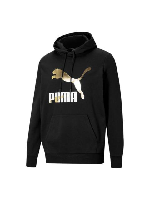 Men's PUMA Classics Bronzing Logo Printing Sports Black 531370-01
