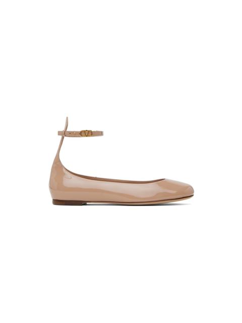 Pink Tan-Go Patent Leather Ballerina Flats