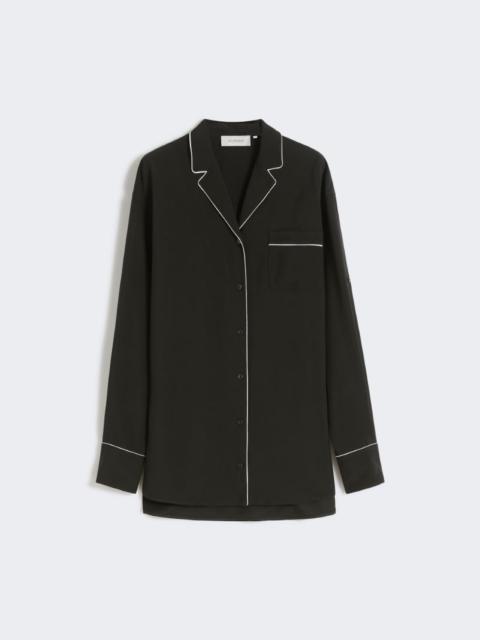 Satin overshirt - black