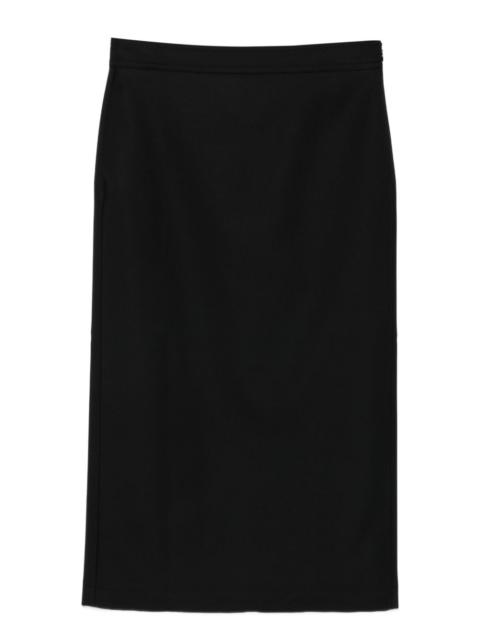 hem lined straight skirt