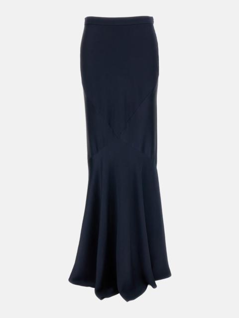 Long skirt in envers satin