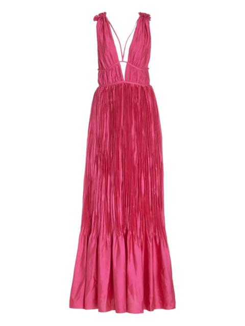 Ostara pleated maxi dress