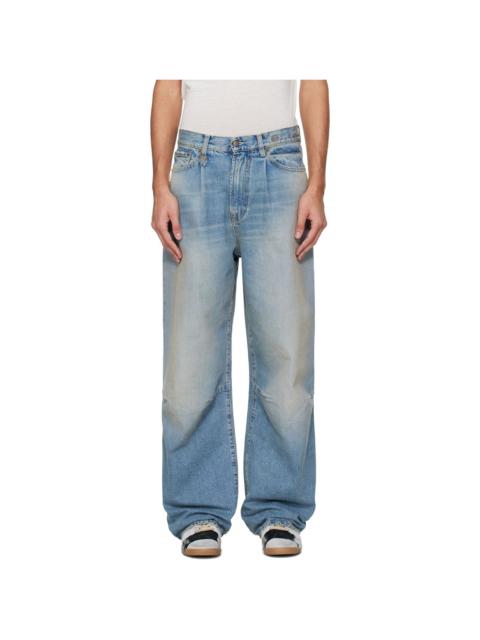 Blue Wayne Articulated Knee Jeans