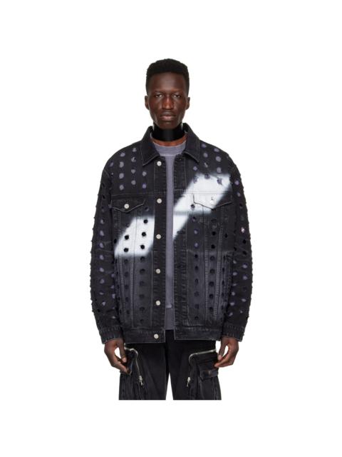 Black Logo Denim Jacket