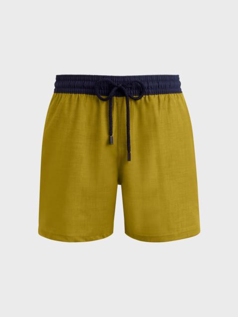 MEN MERINO WOOL SUPER 120'S SWIM SHORTS BICOLOR