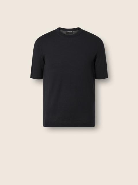 BLACK 15MILMIL15 WOOL T-SHIRT
