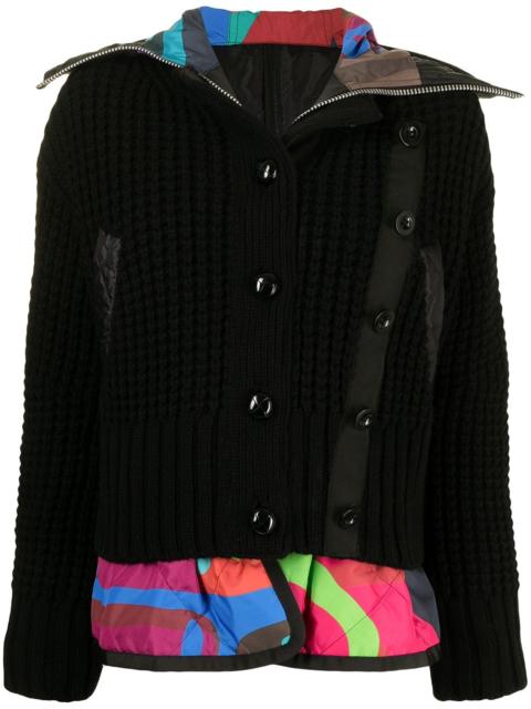 x KAWS deconstructed layered blouson