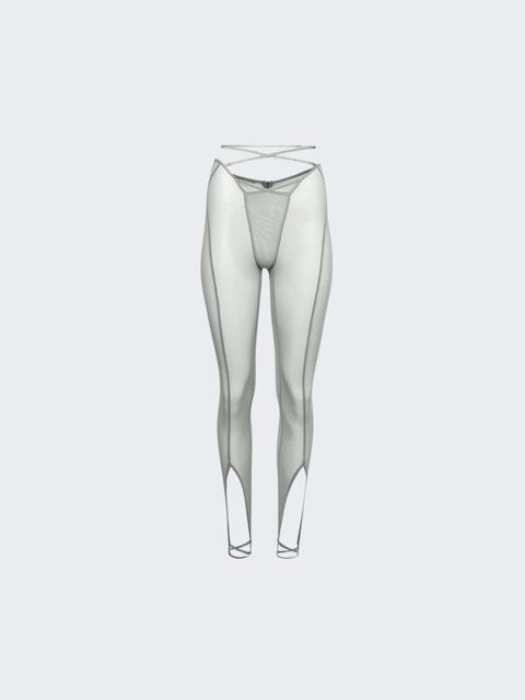 Trouser with Underwear Finishings Sage Green