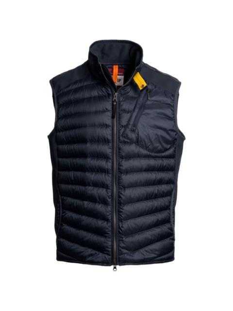 quilted full-zip gilet