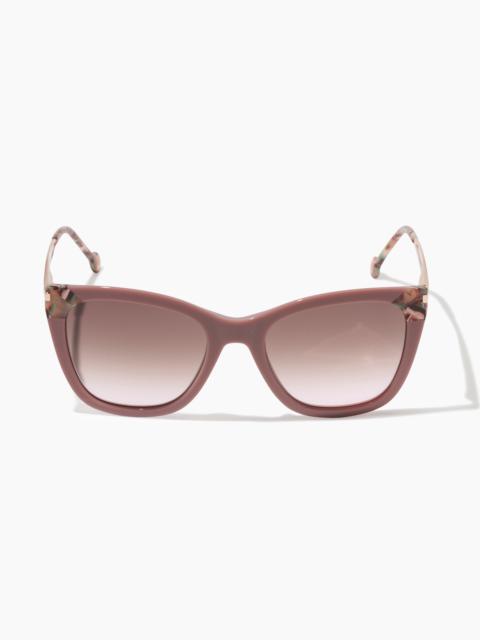Cat Eye Sunglasses with Contrast Detail