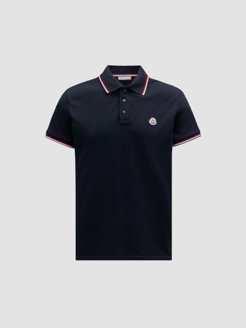 Tricolor-Trimmed Cotton Piquet Polo Shirt