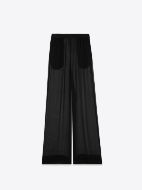 large pants in crepe muslin