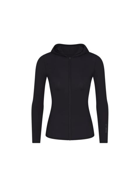 Nike x SKIMS Women's Weightless Layers Zip Up Hoodie Obsidian