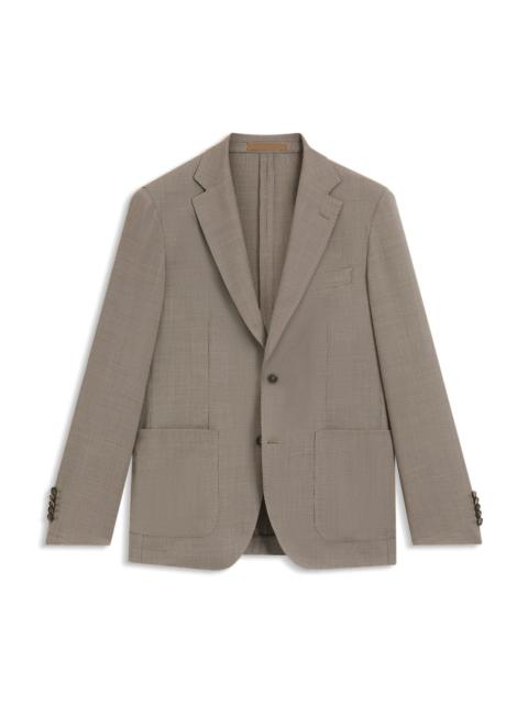 SLIM-FIT BLAZER IN VIRGIN WOOL AND SILK