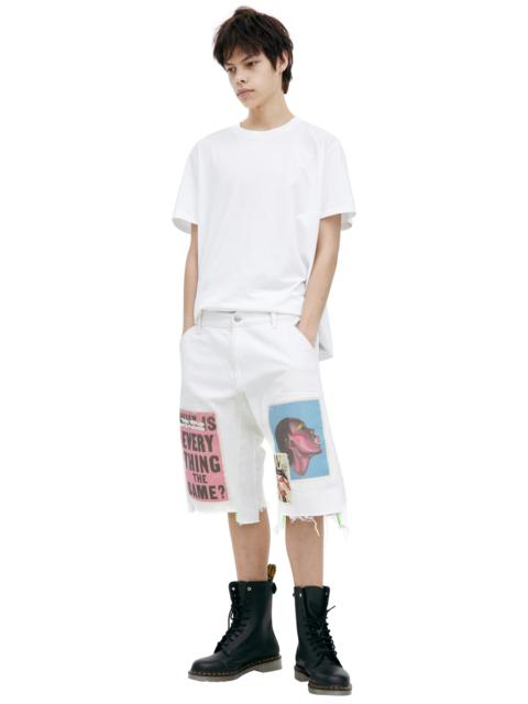 SHORTS WITH PATCHES (WHITE)