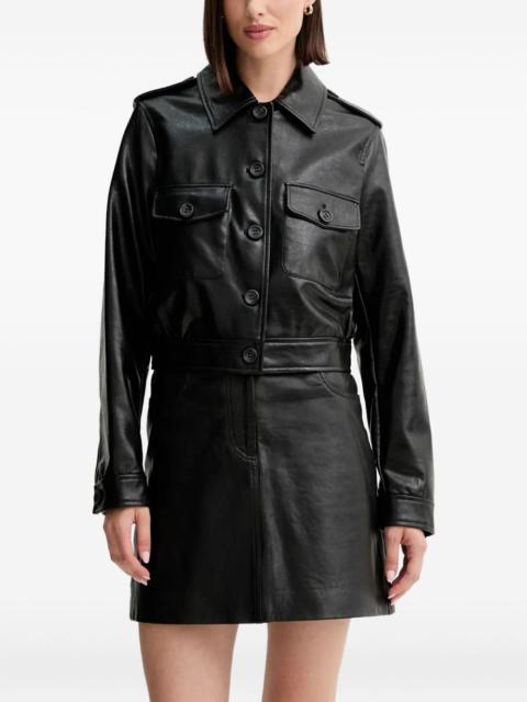 buttoned chest-pocket jacket