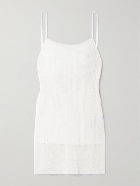 Treillis Crocheted Cotton-blend Tank