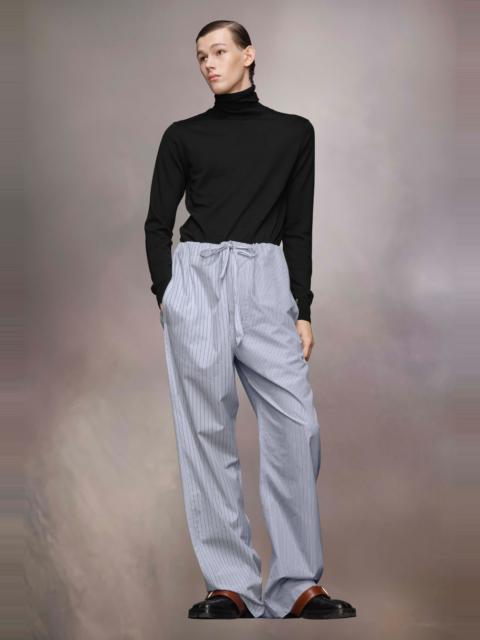 Stripe Cotton Trousers