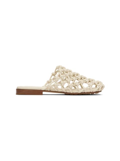 White Supple Lambskin Flat Sandals