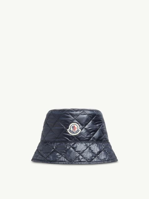 Diamond-Quilted Padded Bucket Hat