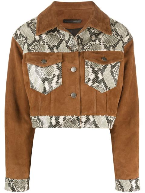 snakes-panelled jacket