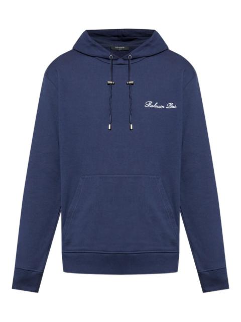 logo-embroidered hoodie