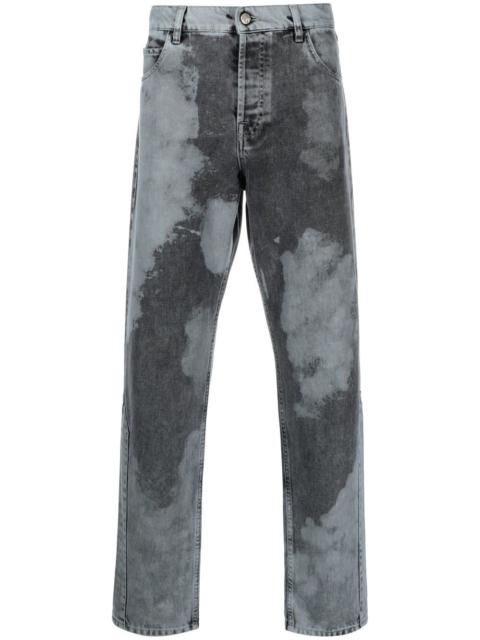 gradient-effect design trousers