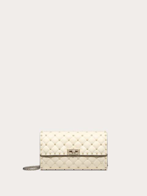 Rockstud Spike Nappa Leather Crossbody Clutch Bag