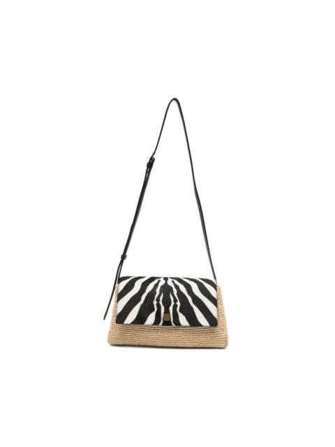 Audrey zebra-print cross-body bag