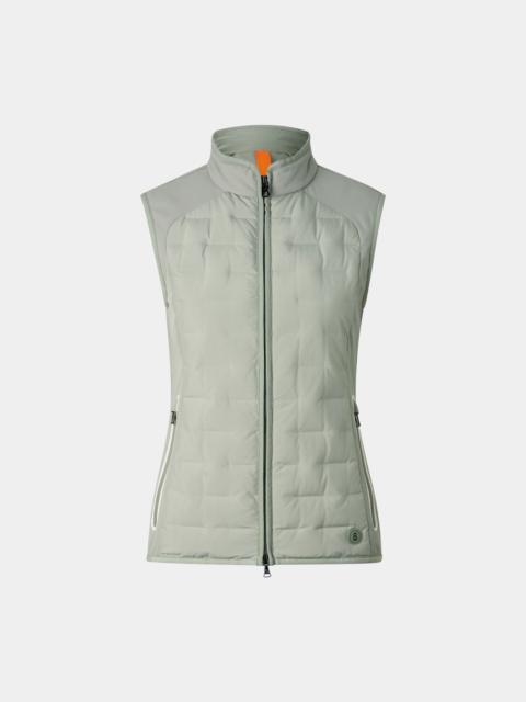 Lina hybrid vest in Eucalyptus