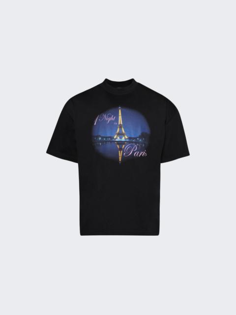 Night In Paris Oversized Tee Washed Black