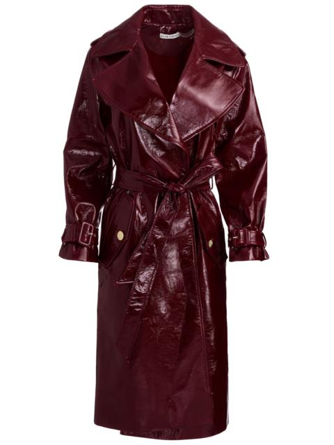 NEVADA VEGAN LEATHER TRENCH COAT