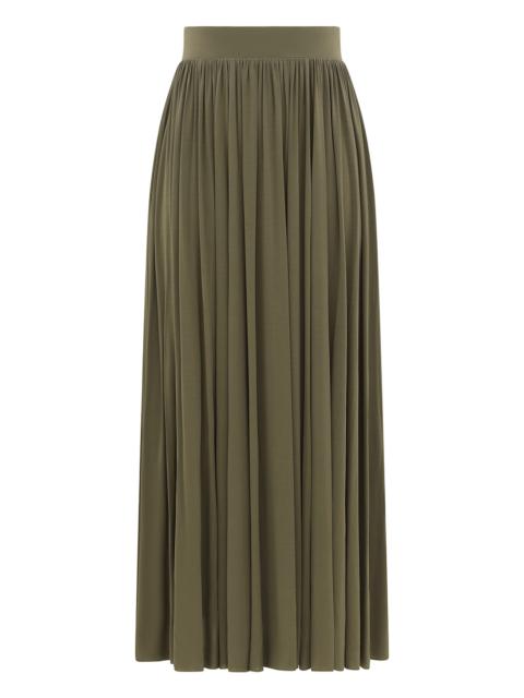 GATHERED MIDI SKIRT