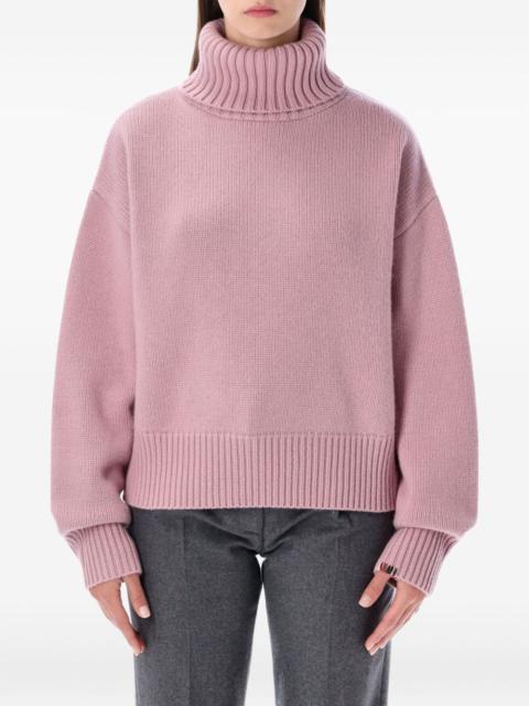 ribbed roll-neck sweater