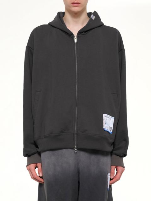 Instrumental Heavy Weight Zip Hoodie in Dark Gray