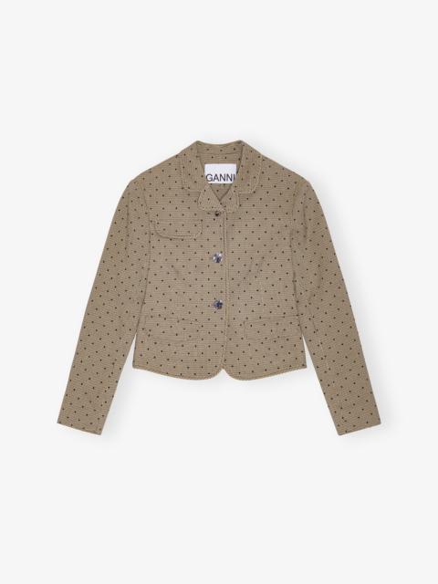 FLOCK CHECK SUITING BLAZER