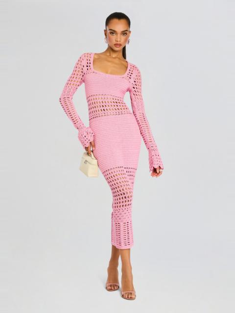 AIRIE KNIT CROCHET DRESS