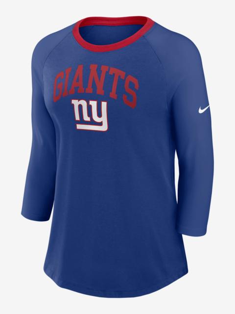 New York Giants Women's Nike NFL 3/4-Sleeve T-Shirt