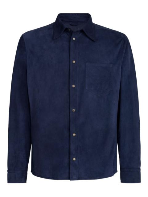 chest-pocket button-fastening shirt