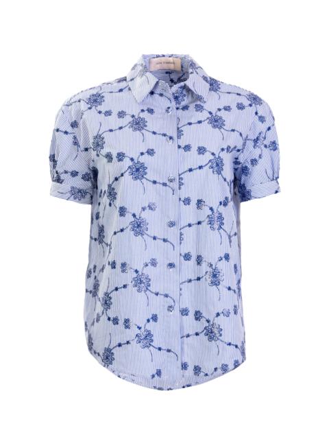 Ileana Cotton Floral Shirt blue