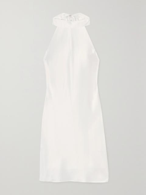 Satin Halterneck Mini Dress