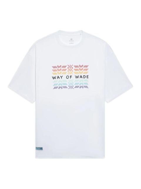Li-Ning Way Of Wade Graphic Loose Fit T-shirt 'White' AHSS431-2